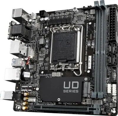 Gigabyte H610I DDR4 {Soc-1700 Intel H610 2xDDR4 mini-ITX AC`97 8ch(7.1) GbLAN+VGA+HDMI+DP}
