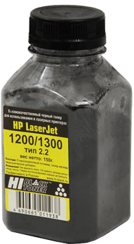 Тонер Hi-Black для HP LJ 1200/1300, Тип 2.2, Bk, 150 г, банка
