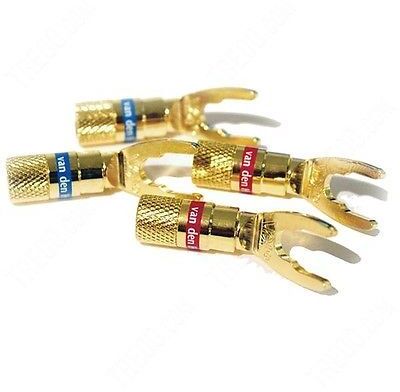 Комплект из 4-х разъемов для акустики Van den Hul D.I.Y. (Сделай сам)  Тип-Лопатка