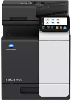 МФУ Konica Minolta bizhub C3321i (МФУ, Color, 33 стр./мин, Duplex, 1200x1200, RAM 4GB, 16GB SD, 1,6 GHz, panel 7" sensor, USB/GBE/WiFi(opt.), DADF 80, tray 500+100, full toners, запуск инженером платно