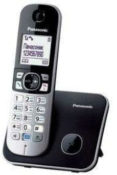 Р/Телефон Dect Panasonic KX-TG6811RUB черный АОН