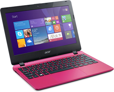 Ноутбук Acer E3-112-C0CR 11.6" Pink HD/N2840/2/320/ WF/BT/CAM/ W8.1