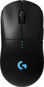 Мышь беспроводная Logitech G PRO Wireless Gaming Mouse LIGHTSPEED 100-16000dpi HERO (910-005272)