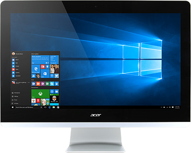 Моноблок Acer Aspire Z22-780 21.5" i3-7100T/4/1000/HDG630/DVDRW/CR/WiFi/BT/CAM/W10/Kb+Mouse, черный