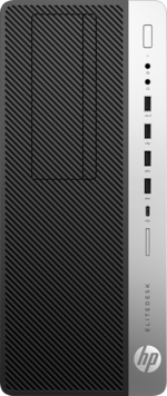 Компьютер HP EliteDesk 800 G3 SFF i5-7500/8/256SSD/HDG630/Multi/W10P/Kb+Mouse, черный