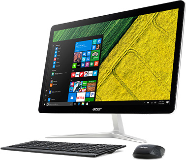 Моноблок Acer Aspire U27-880 27" Touch i7-7750U/8/2000/CR/WiFi/BT/CAM/W10/Kb+Mouse, черный