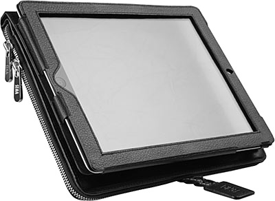 Кожаная сумка-чехол Sena Borsetta для iPad 2, черная