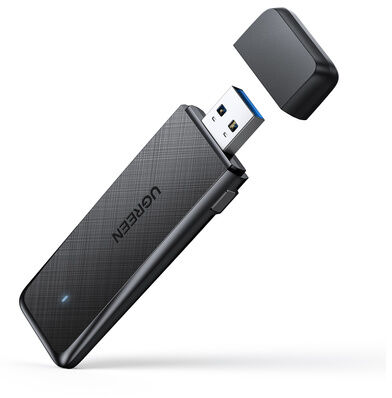 Адаптер двухдиапазонный UGREEN CM492 (50340) AC1300 Wireless Network Adapter. черный