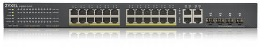 Коммутатор Smart L2 PoE+ Zyxel NebulaFlex GS1920-24HPv2, rack 19", 24xGE PoE+, 4xCombo (SFP/RJ-45), бюджет PoE 375 Вт
