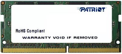 Память DDR4 4Gb 2133MHz Patriot PSD44G213381S RTL PC4-17000 CL15 SO-DIMM 260-pin 1.2В single rank Ret