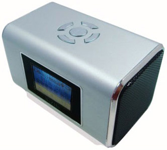 Колонки с FM NiZhi TT6 (USB/microSD/LCD/крепление на руль велосипеда) (silver)