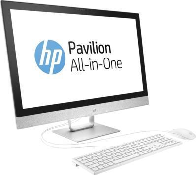 Моноблок HP Pavilion 27-r014ur 27" QHD i7-7700T/8/1000/530/DVDRW/CAM/Kb+Mouse/W10, белый