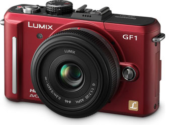 Цифровая фотокамера Panasonic Lumix DMC-GF1CGC-R Red Kit (Micro 4/3 20 mm)