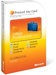 Пакет ПО Microsoft Office 2010 Professional Rus, PC Attach Key, PKC Microcase