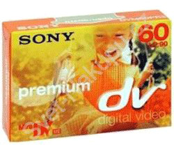 Видеокассета MiniDV Sony Premium DVM-60PR (60 мин SP; 90 мин LP)