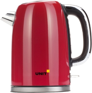 Чайник UNIT UEK-264, сталь, цветная эмаль, красный