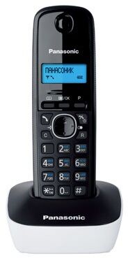 Р/Телефон Dect Panasonic KX-TG1611RUW белый/черный АОН