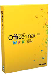 Программное обеспечение Microsoft Office Home and Student 2011 для Mac RUS DVD 3PK (Family Pack)