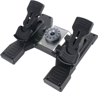 Контроллер игровой Logitech G Saitek PRO Flight Rudder Pedals (945-000005)