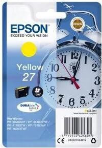 Картридж EPSON T2704 желтый для WF-7110/7610/7620 (C13T27044022/C13T27044020/C13T27044012)