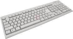Клавиатура Gembird KB-8300-R белая PS/2