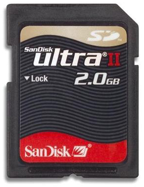 Карта памяти 2 Гб SD SanDisk Ultra [SDSDH-002G-E11]