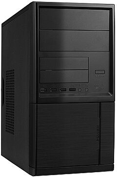 Корпус LinkWorld 727-21 черный без БП mATX 2x80mm 2x92mm 4xUSB2.0 audio