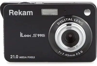 Rekam iLook S990i черный 21Mpix 2.7" 720p SDHC/MMC CMOS IS el/Li-Ion