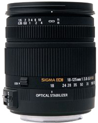 Объектив SIGMA AF 18-125 мм f/3.8-5.6 DC OS HSM для Canon