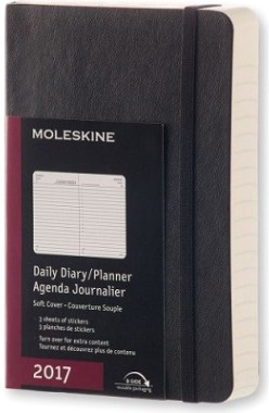 Ежедневник "Classic Soft" (2017), Moleskine, Pocket, черный (арт. DSB12DC2Y17)