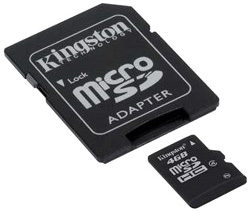 Карта памяти 4 Гб Micro SDHC Kingston Class 4 [SDC4/4GB]