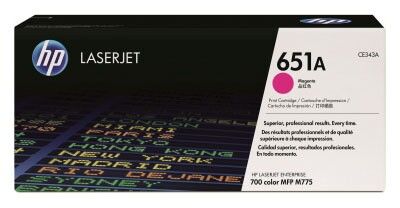 Картридж лазерный HP 651A CE343A пурпурный (16000стр.) для HP LJ 700/775