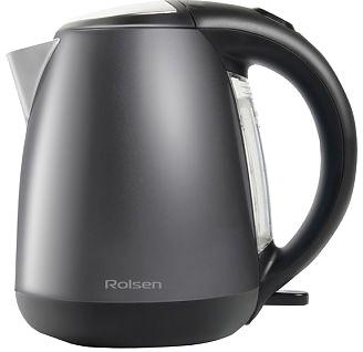 Чайник Rolsen RK-2713M 1.7л. серый/черный (корпус: металл)