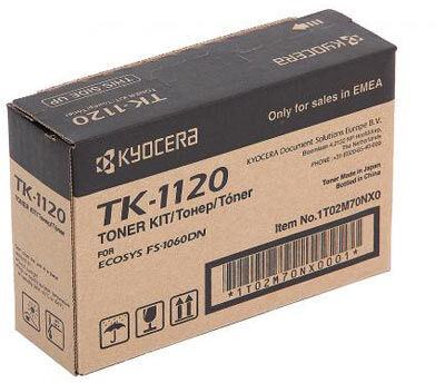 Картридж TK-1120 Kyocera FS-1060DN/1025MFP/1125MFP, 3К (O) 1T02M70NX0