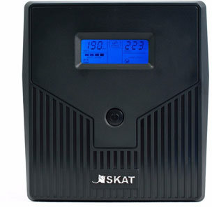 ИБП (456) Бастион SKAT-UPS 1000ВА/600Вт/Line-Interactive/АКБ 7Ачх2/220В/2xC13/3 л.г./МПТ