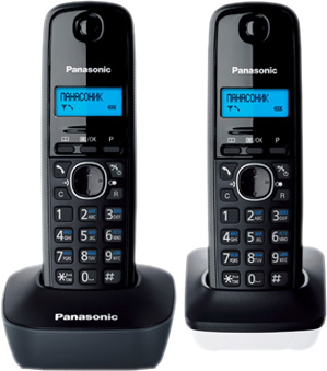 Телефон Panasonic KX-TG1612, серо-белый