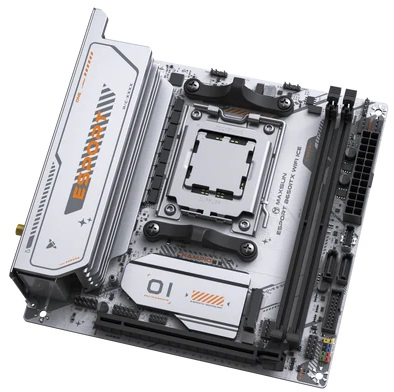 Материнская плата MAXSUN MS-eSport B650ITX WIFI ICE, AM5, B650, 2*DDR5, 2*SATA 3.0, 2*M.2, USB 3.2, USB 2.0, Type-C, 1*PCIE 16, 1*PCIE 1, HDMI+DP, ITX
