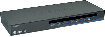 Коммутатор TRENDnet TK-803R 8-Port USB/PS2 KVM Switch