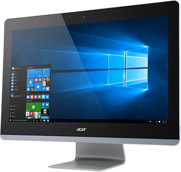 Моноблок Acer Aspire Z22-780 21.5" Full HD i5-7400T/4/1000/HDG630/Multi/WF/BT/CAM/DOS/Kb+Mouse, черный