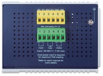 коммутатор/ PLANET IP30 Industrial L2+/L4 16-Port 1000T 802.3at PoE+ 2-Port 1000T + 2-port 100/1000X SFP Full Managed Switch (-40 to 75 C, dual redundant power input on 48~56VDC terminal block, DIDO, ERPS Ring Supported, 1588)