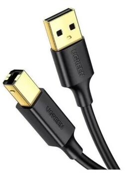 Кабель для принтера UGREEN US135 (10351) USB 2.0 A(m) to USB-B(m) Print Cable с магнитным крепежом. Длина: 3 м. Цвет: черный