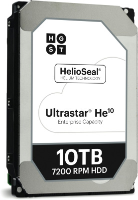 Жесткий диск Hitachi SAS 3.0 10Tb 0F27354 HUH721010AL5204 Ultrastar HE10 (7200rpm) 256Mb 3.5
