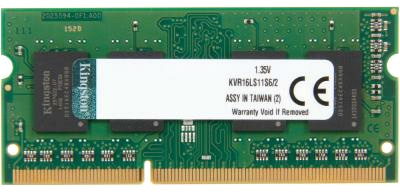Модуль памяти SO-DIMM DDR-III 2048 Mb DDR1600 Kingston 1.35V KVR16LS11S6/2