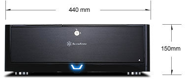 Корпус SilverStone GD06B, черный, mATX, Без БП (SST-GD06B)
