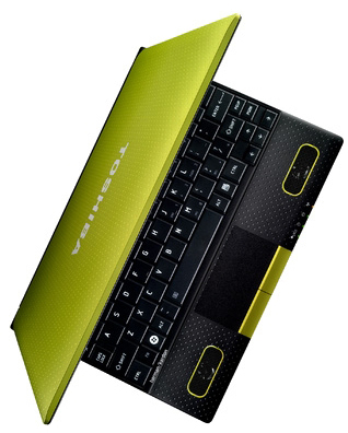 Ноутбук Toshiba NB520-10D Green 10.1" WSVGA / Atom N550/ 1/ 250/ WF/BT/CAM/ W7S