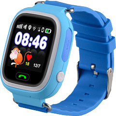 Детские часы с GPS-трекером Smart Baby Watch Q80 Blue