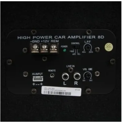 Сабвуфер автомобильный ACV BTA-8R 76Вт активный (20см/8