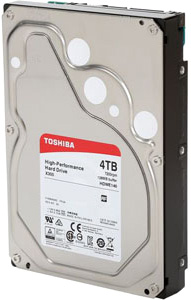 Жесткий диск Toshiba SATA-III 4Tb HDWE140UZSVA X300 (7200rpm) 128Mb 3.5"