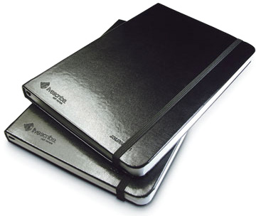 Набор блокнотов (2 шт.) Livescribe Lined Black Journal № 3, 4 формата А5 для Smartpen [ANA-00005]