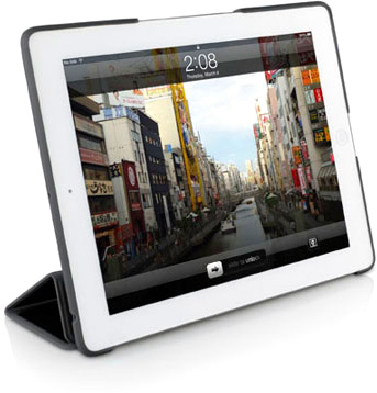 Чехол Macally BookStand Protective Stand для iPad 2/iPad 3, черный [BOOKSTAND-3B]